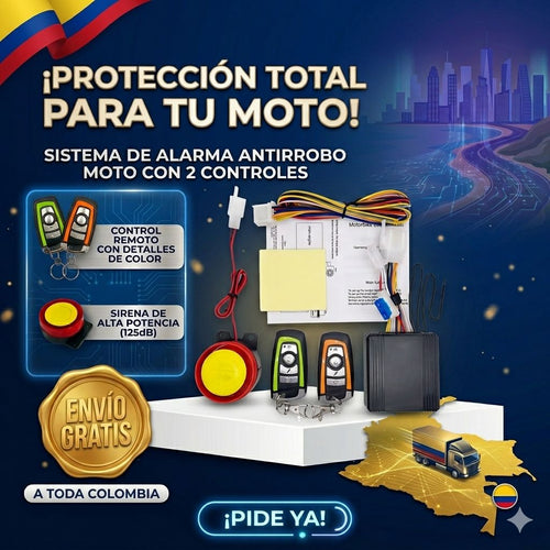 Alarma de Moto con 2 Controles y Sirena de 125dB: Protección Antirrobo Total
